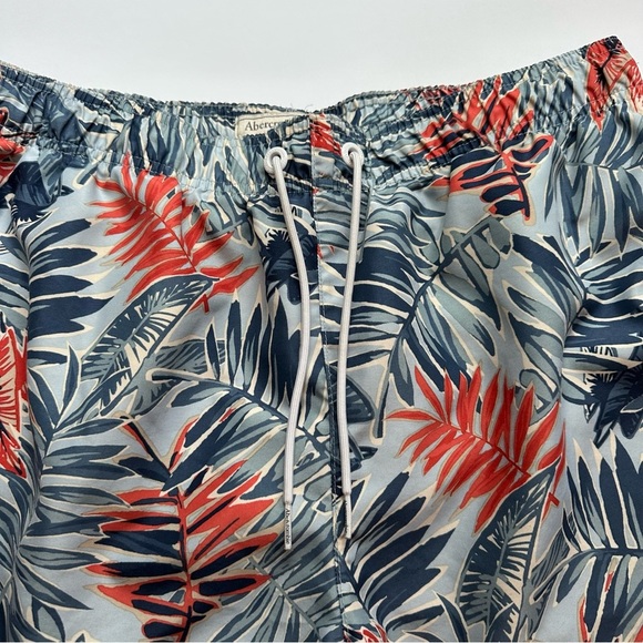 Abercrombie & Fitch Men's Tropical Swim Shorts Large Basket Liner Swimsuit 6.5” - Picture 4 of 11